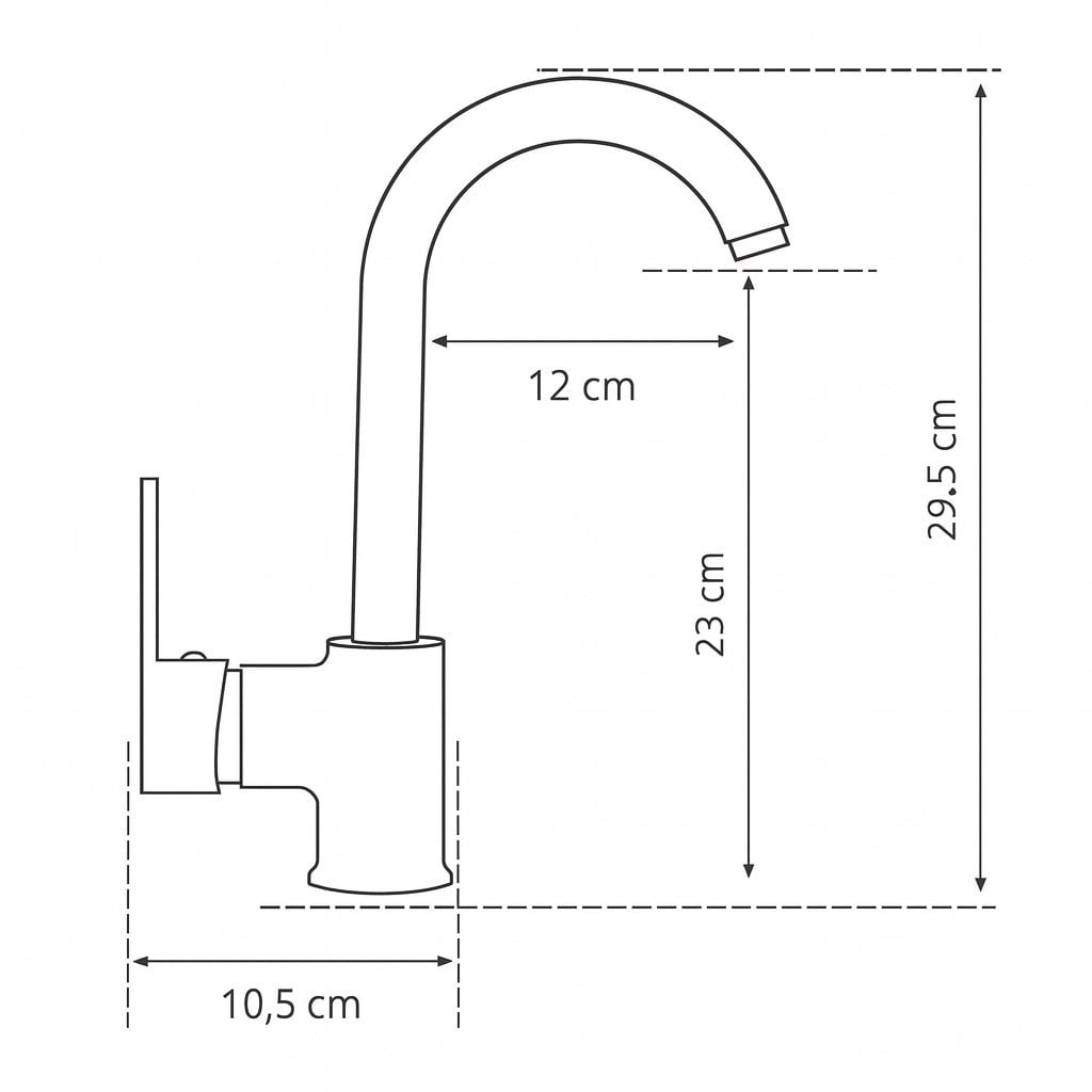 Nuss Safir Kuğu Lavabo  Bataryası-Parlak Krom-N 9602