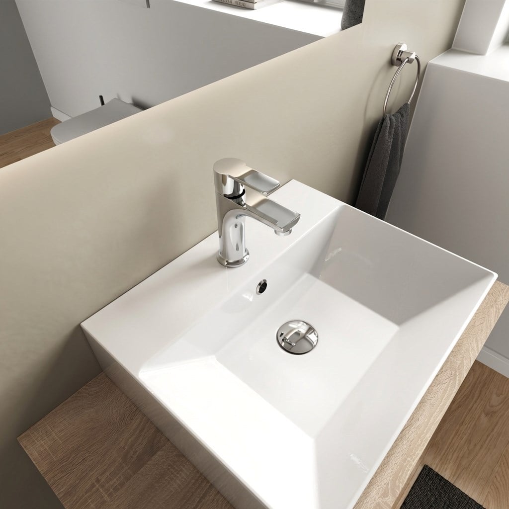 Nuss Velis Lavabo Bataryası Parlak Krom Tek Kollu Banyo Armatürü,N-8501