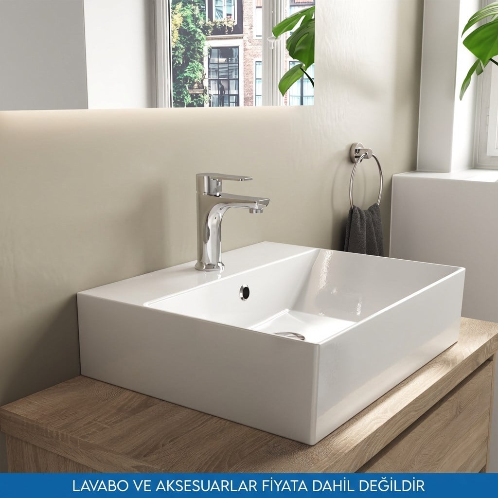 Nuss Velis Lavabo Bataryası Parlak Krom Tek Kollu Banyo Armatürü,N-8501