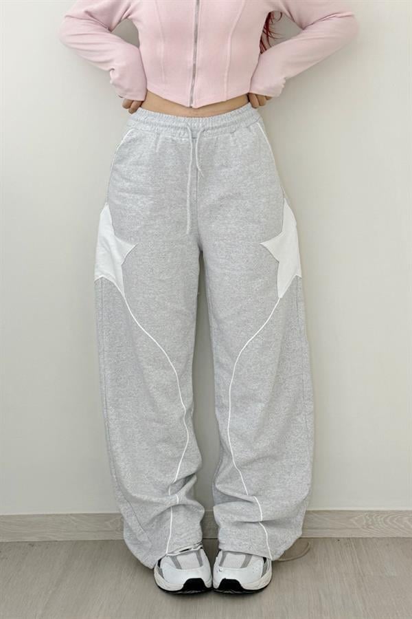 White Star Grey Oversize Eşofman