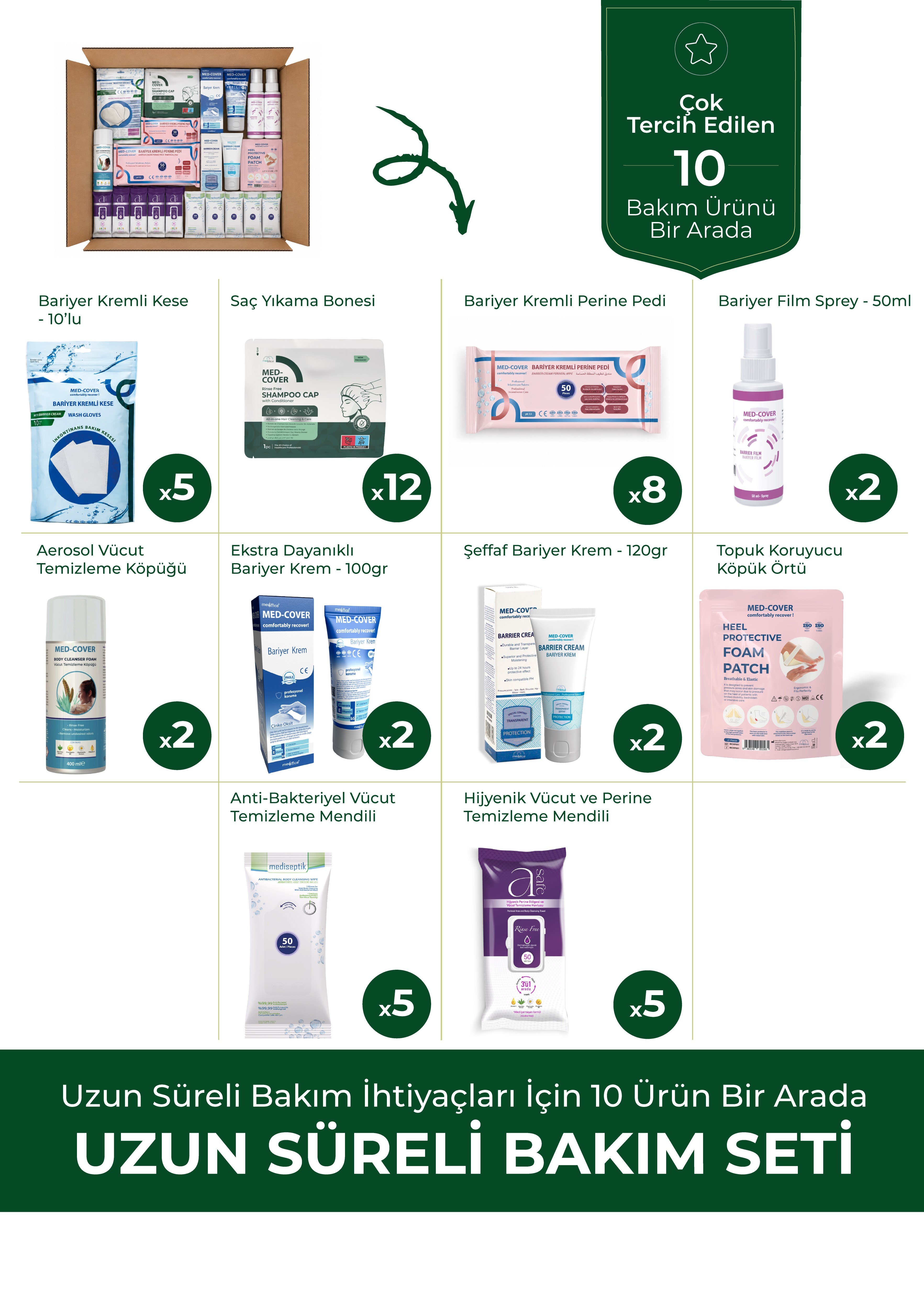 MED-COVER Uzun Süreli Bakım Seti