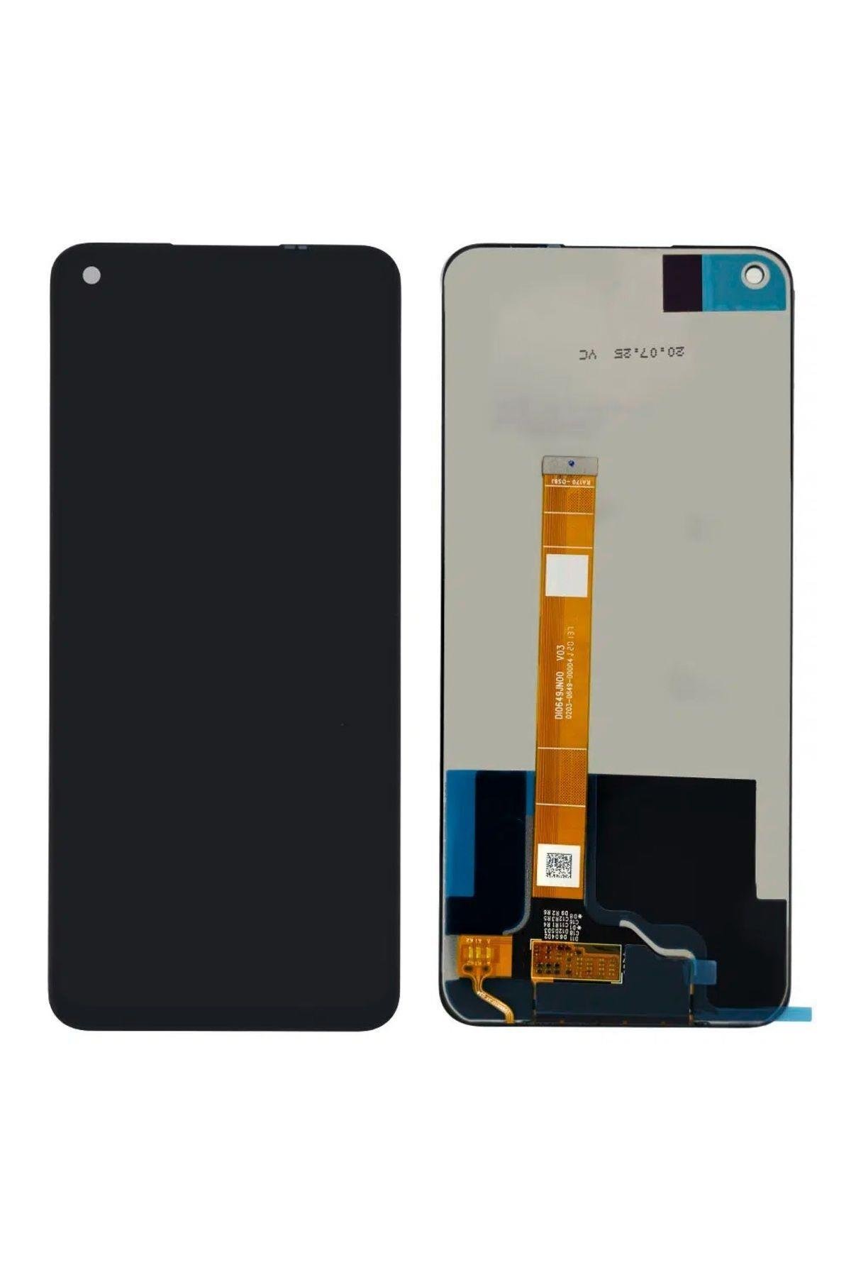 REALME 6I UYUMLU LCD DOKUNMATİK EKRAN ÇITASIZ SİYAH(TAMİR SETİ HEDİYELİ)