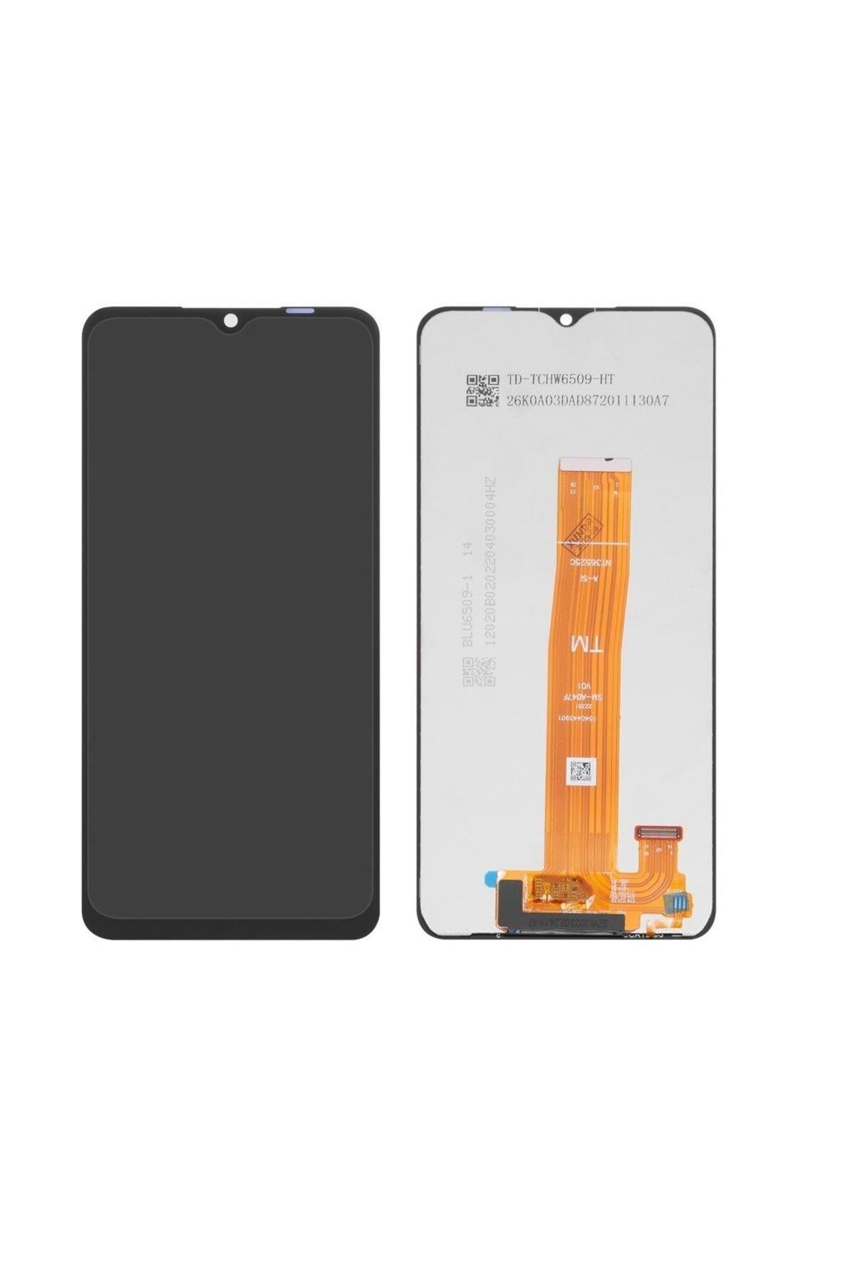 SAMSUNG GALAXY A04S A047 UYUMLU LCD DOKUNMATİK EKRAN ÇITASIZ SİYAH