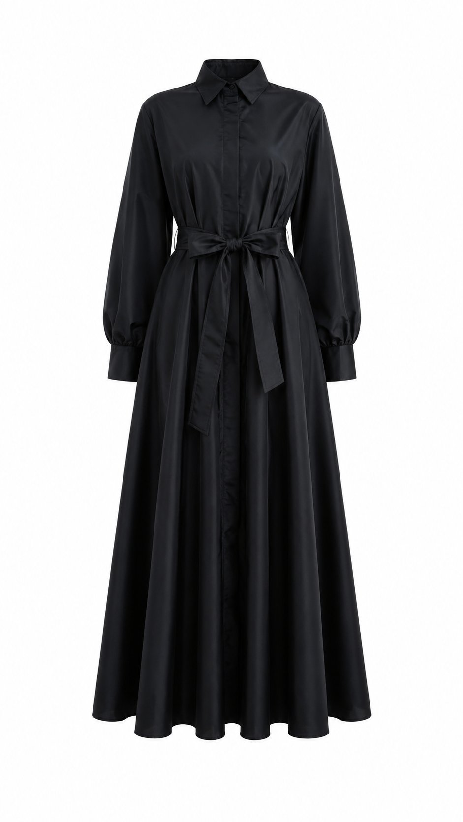 Noir Tafta Elbise | Siyah 🖤