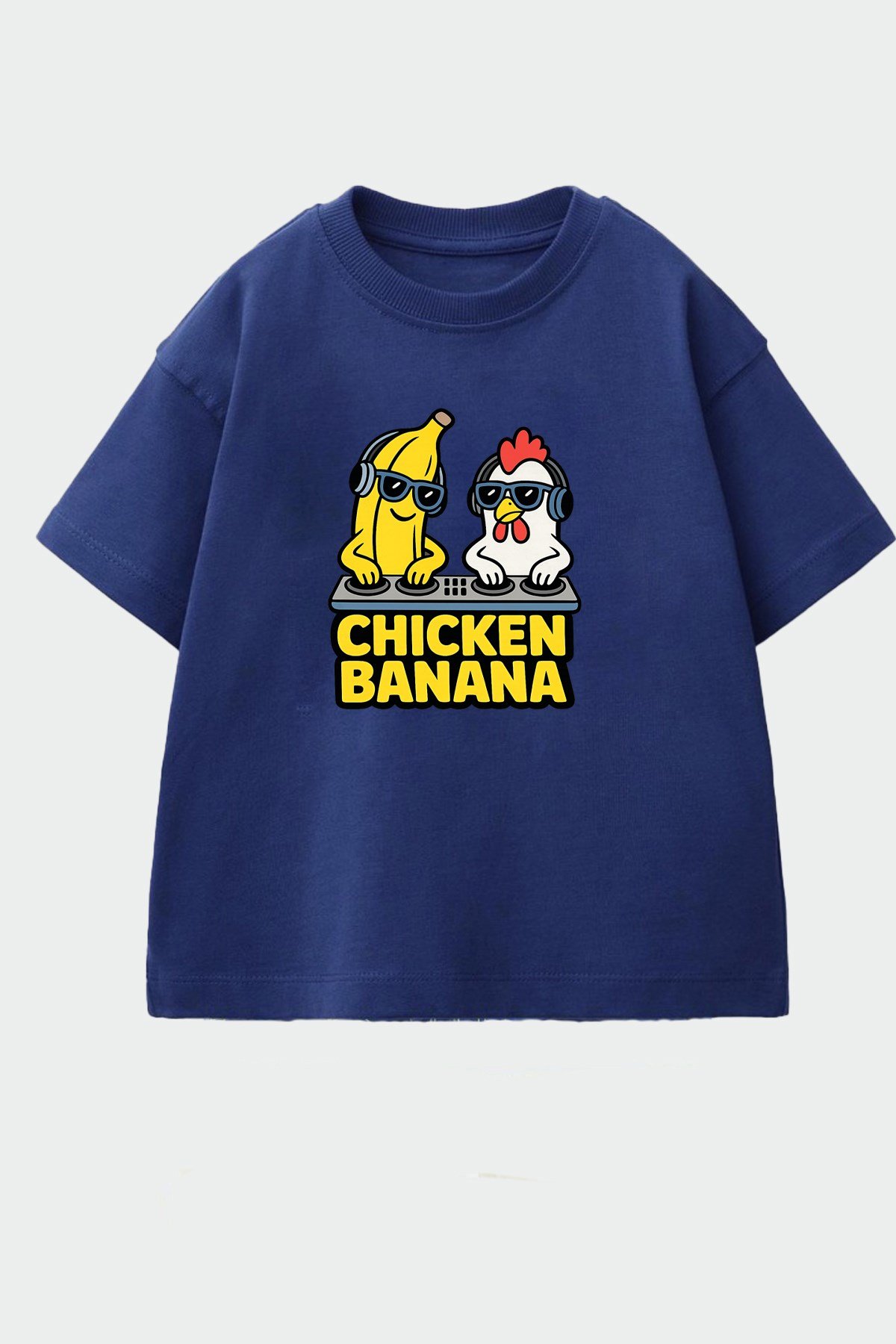Erkek Çocuk Pamuklu Bisiklet Yaka Baskılı T-Shirt