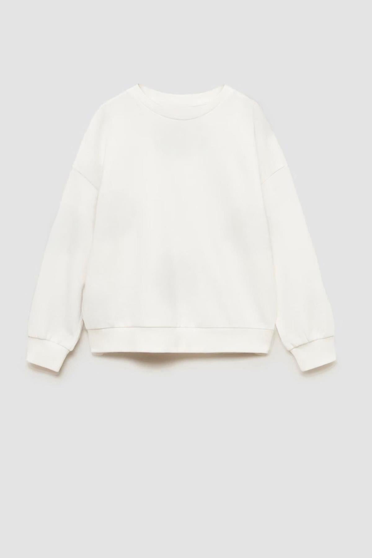 Unisex Basic 3 İplik Kumaş Pamuklu Sweatshirt