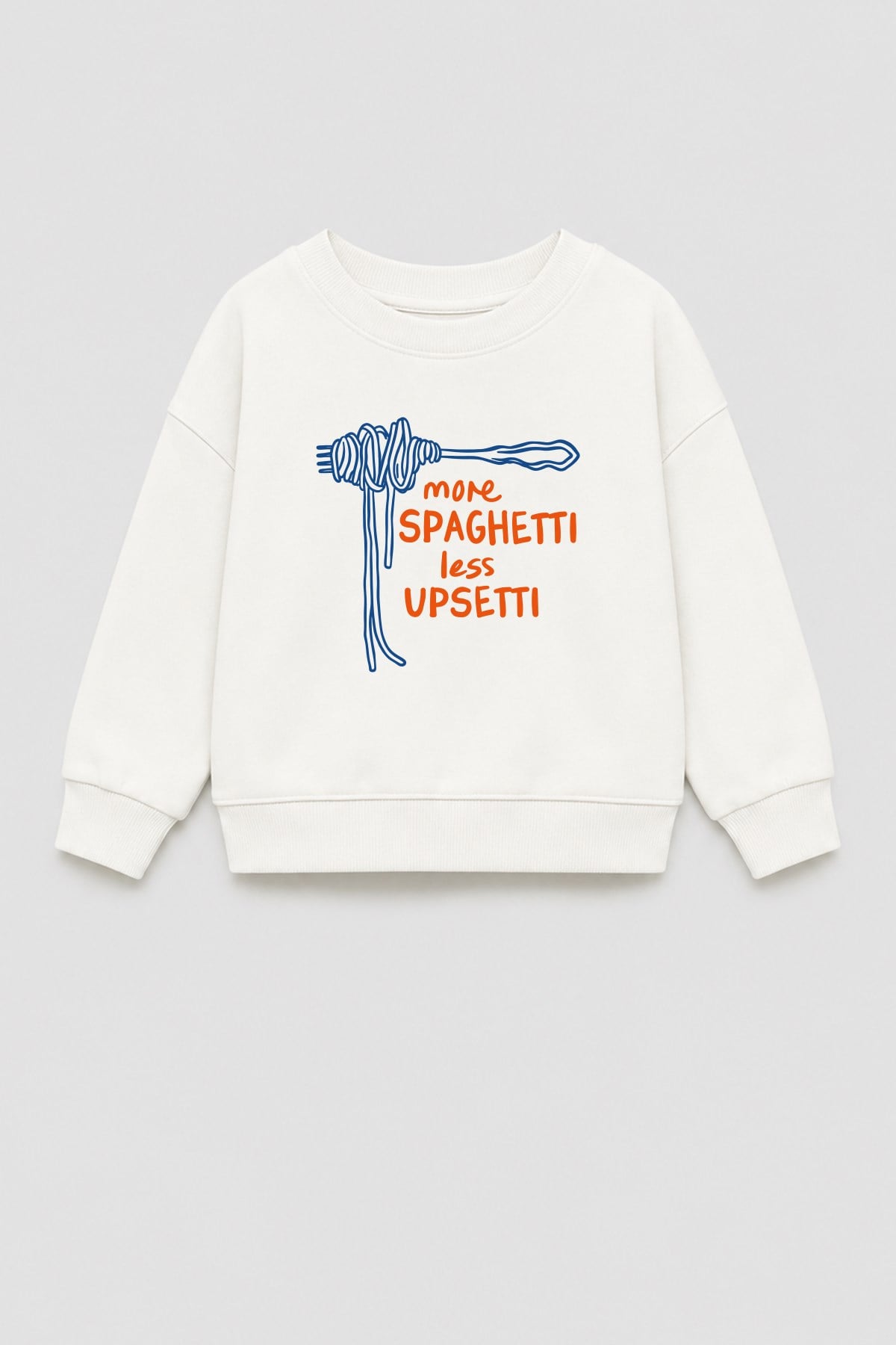 Unisex Çocuk 3 İplik Kumaş  Pamuklu Baskılı Sweatshirt