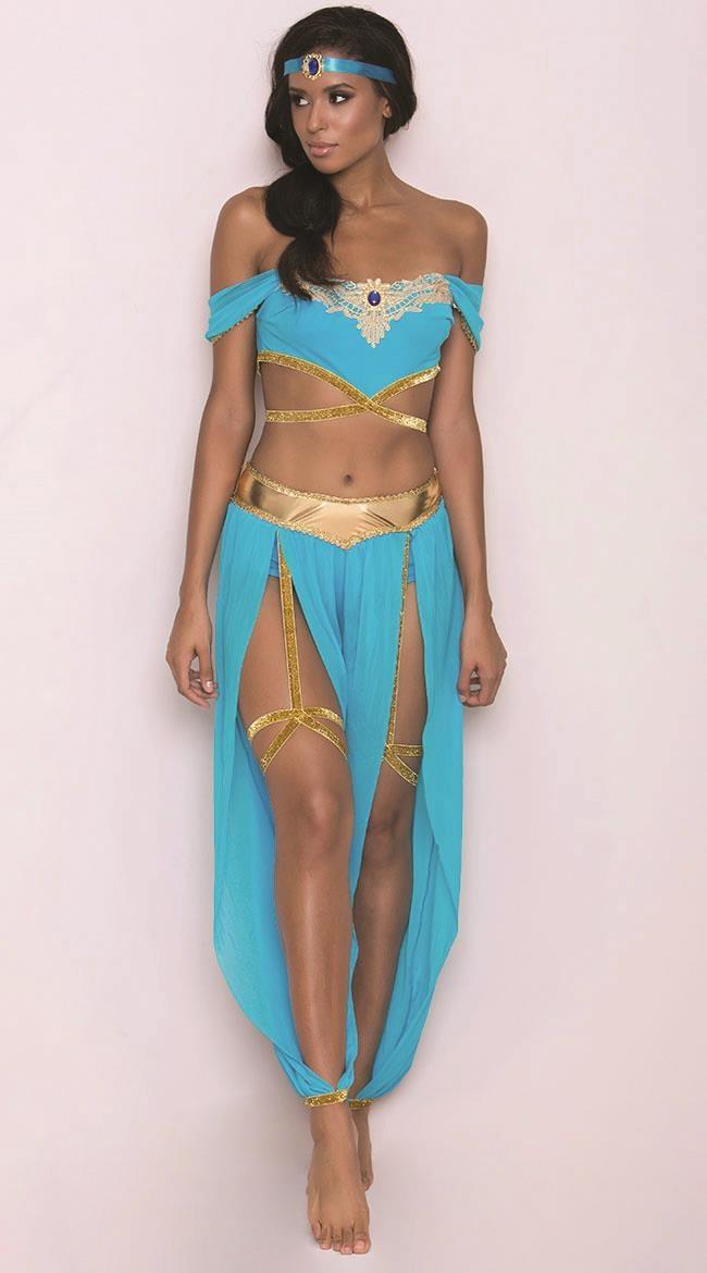 Aria's Closet Fantezi Mavi Dansöz Kostümü