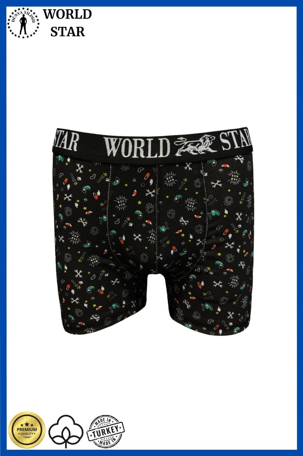 Aria's Closet Likralı Pamuklu Renkli Erkek Boxer