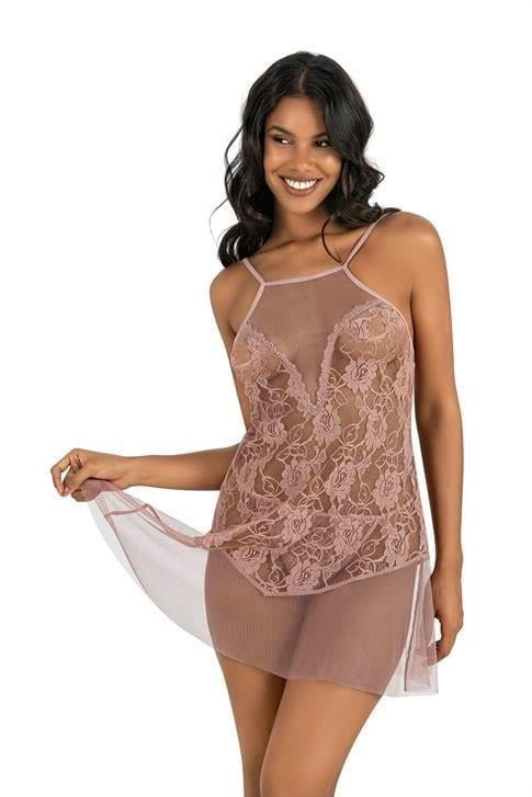 Aria's Closet Vizon Kısa Tül Gecelik 4227