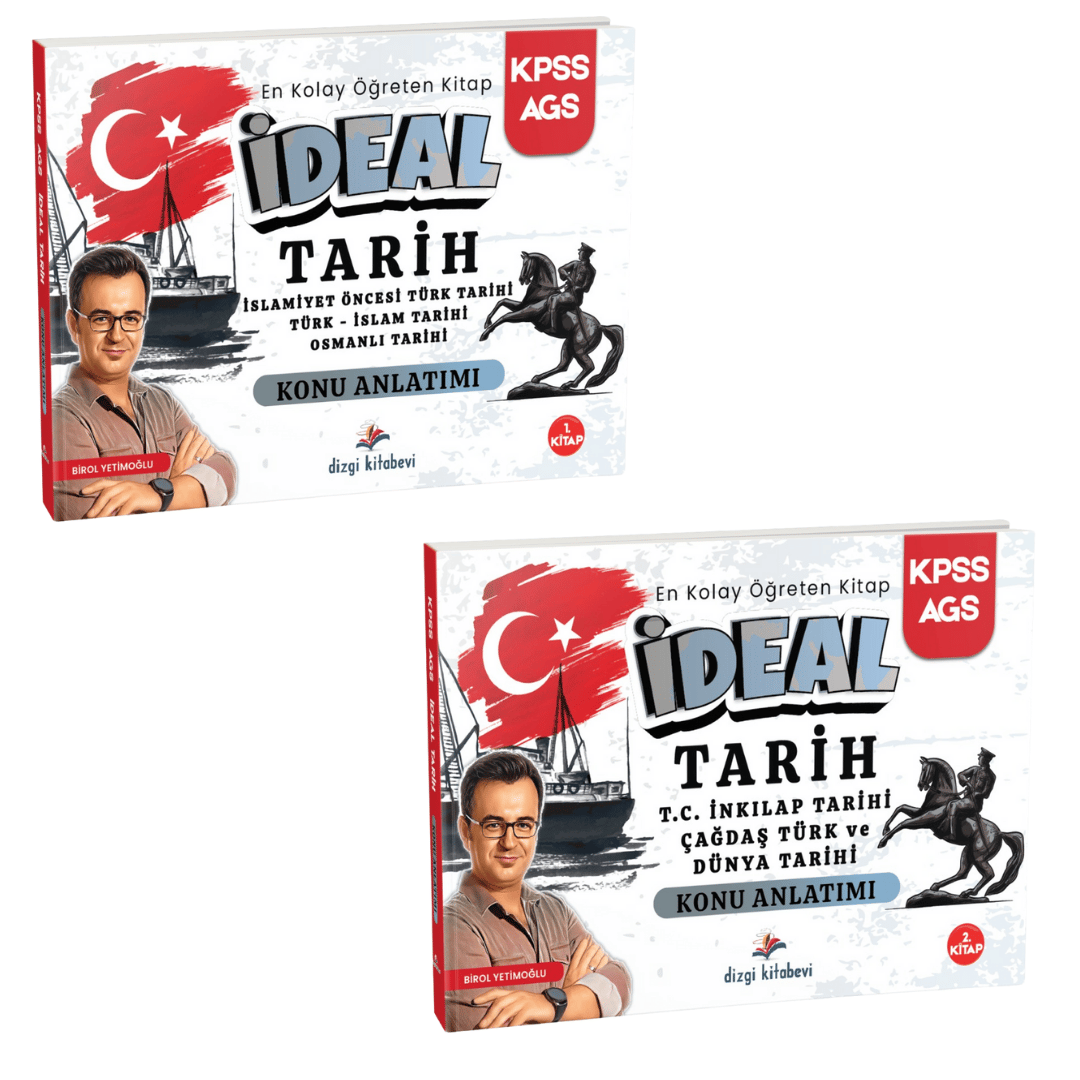 Dizgi Kitap 2026 KPSS MEB AGS İdeal Tarih Konu Anlatımı  Birol Yetimoğlu 2 Cilt