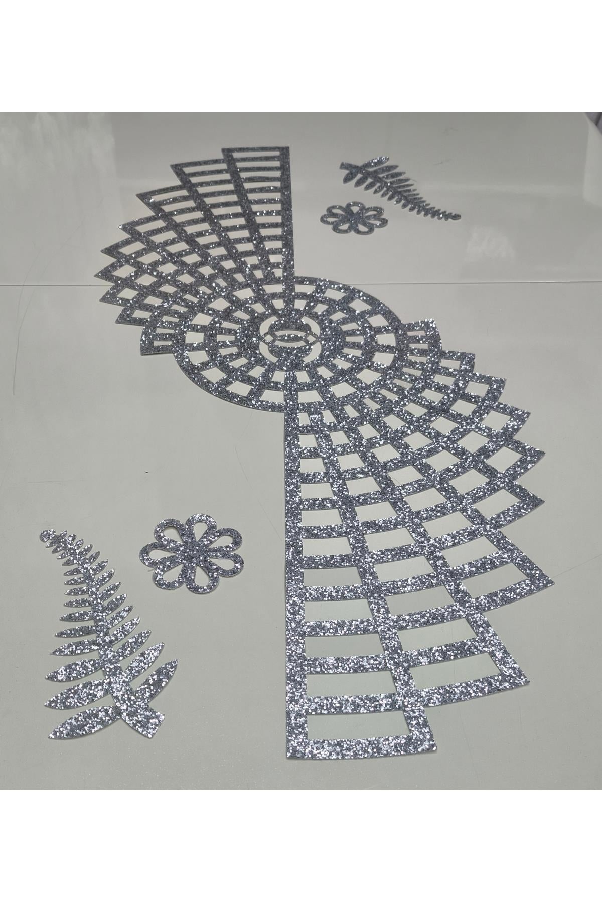 1 ADET RUNNER(100X38CM)/SUNİ DERİ/IŞILTILI/SİMLİ/SİMLERİ DÖKÜLMEZ