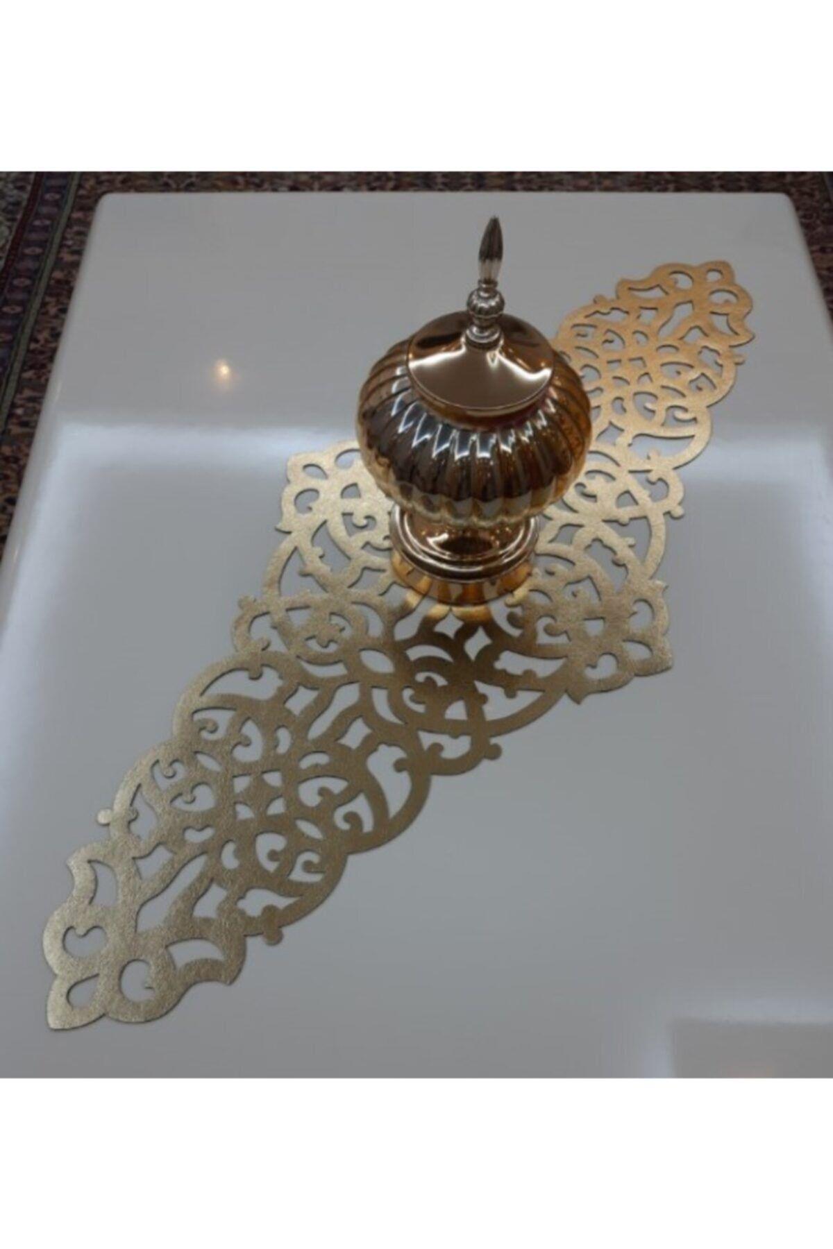 Runner/ranır/s.deri/100x40cm/suni Deri/kırmızı