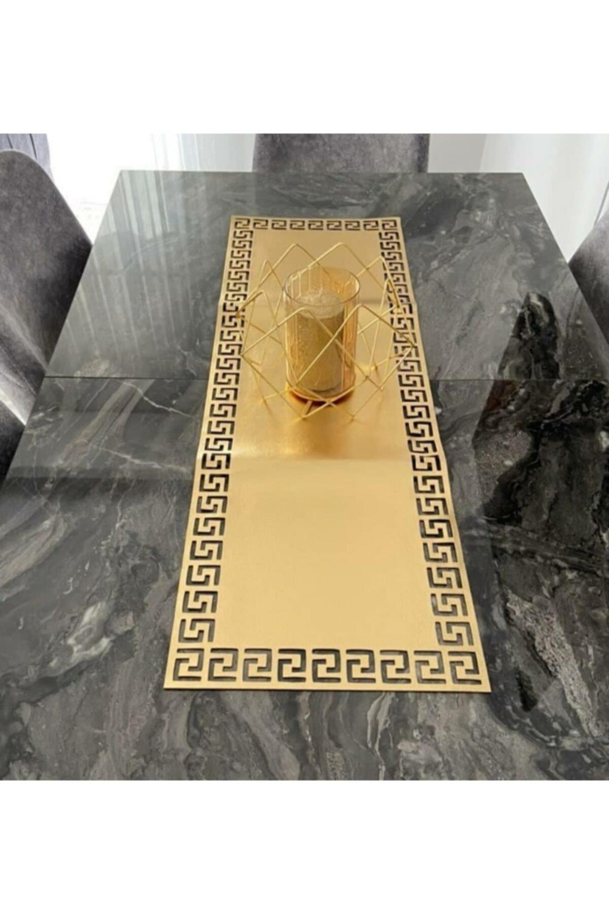 S.deri Runner,5 Parça.1 Runner(32x99cm),(4 Parça Kahve Sunumluğu Hediye).beylerbeyi