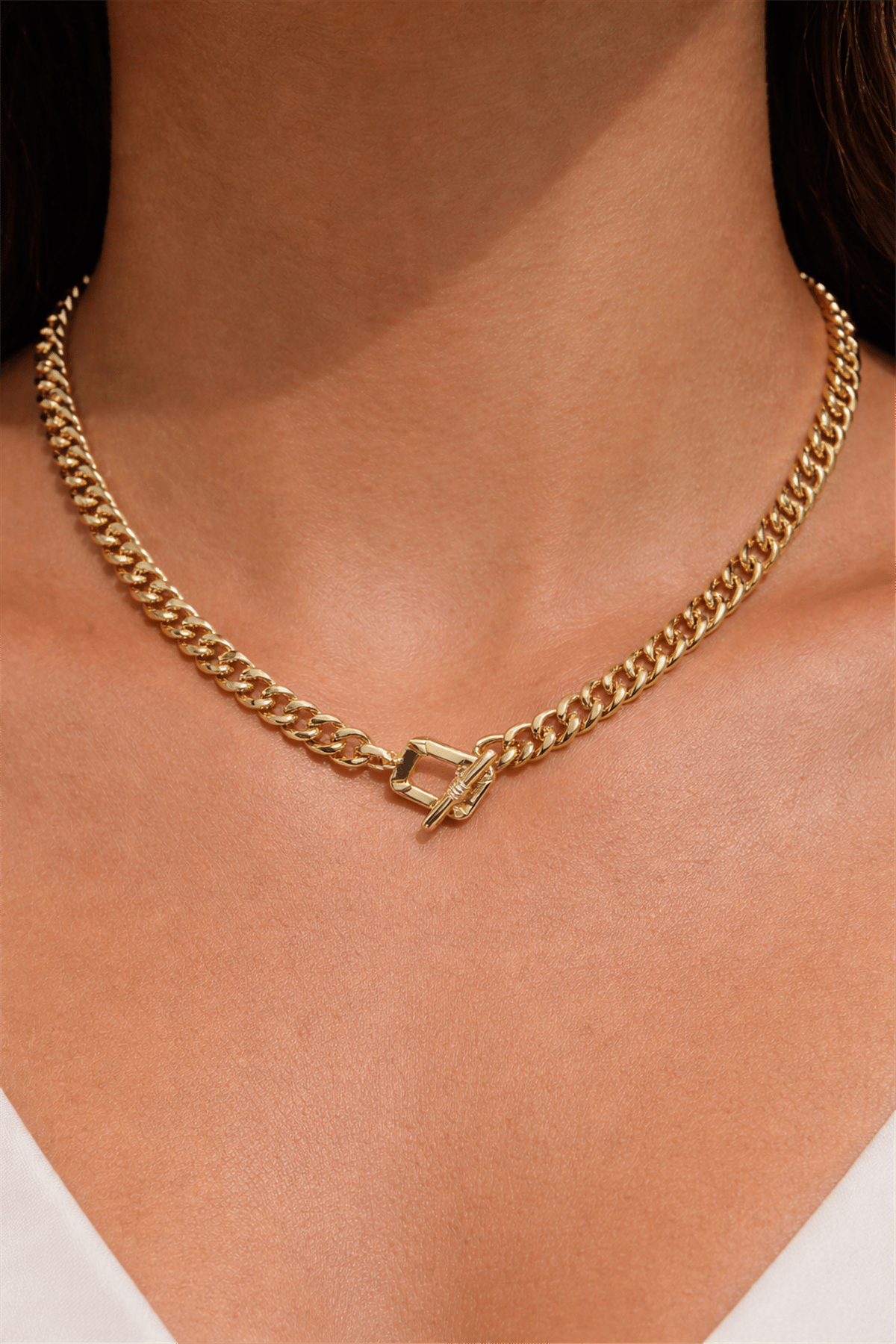 14 K Ayar  Gold 50 Cm  Şans Kolye 