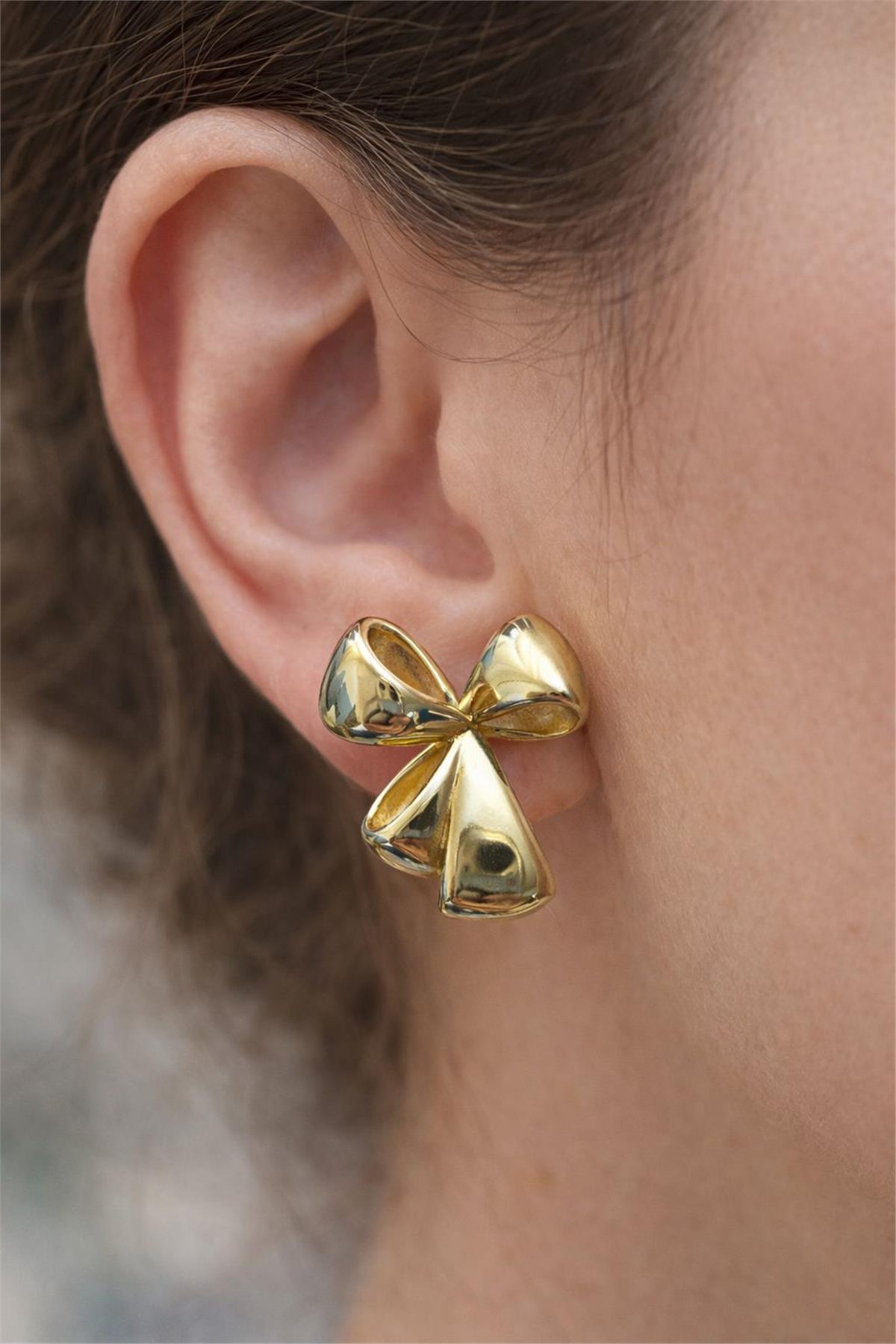 Gold Kurdale Küpe 