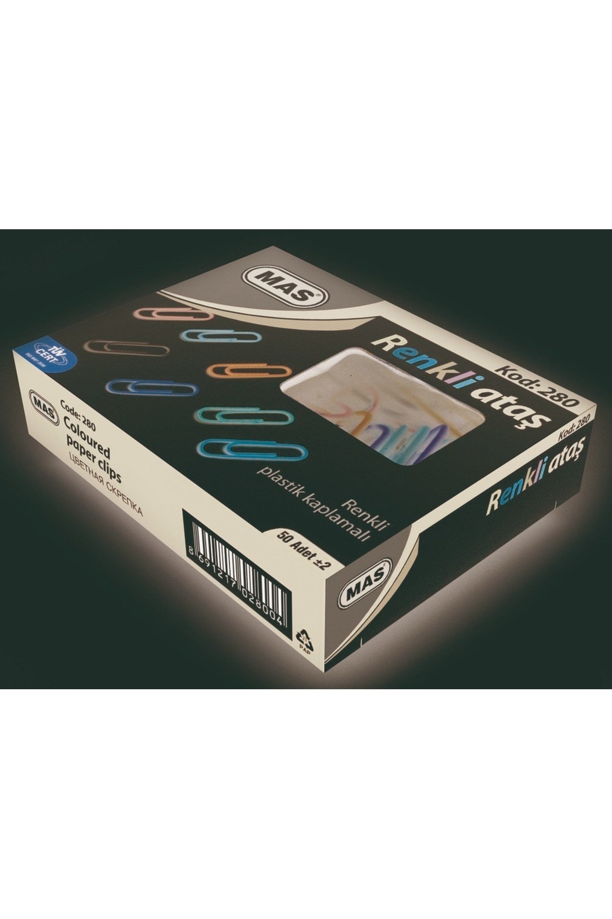280 Pvc Kaplı Renkli Ataş 28 mm