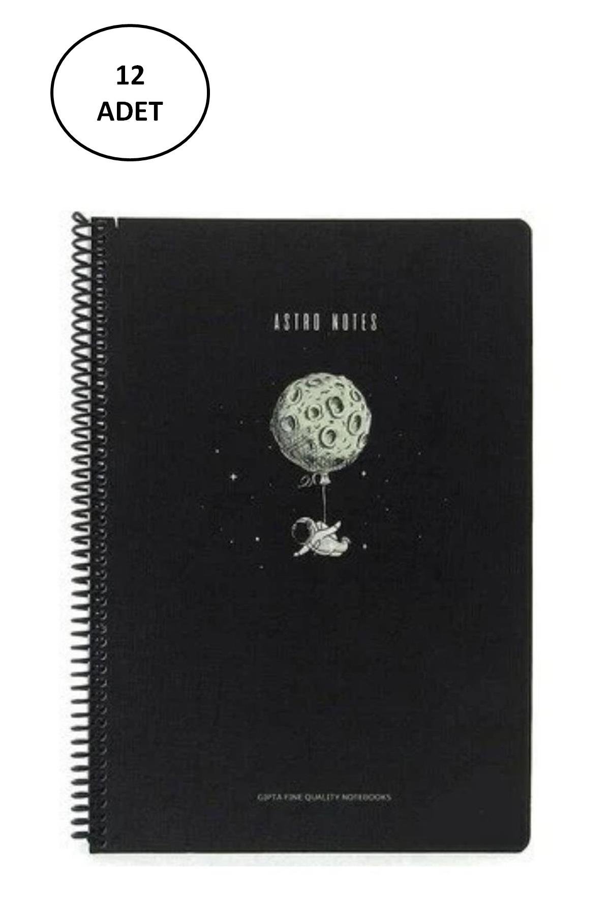 A4 Astro Notes Sp.Karton.Kpk.Defter 80 Yaprak Çizgili 12 Adet