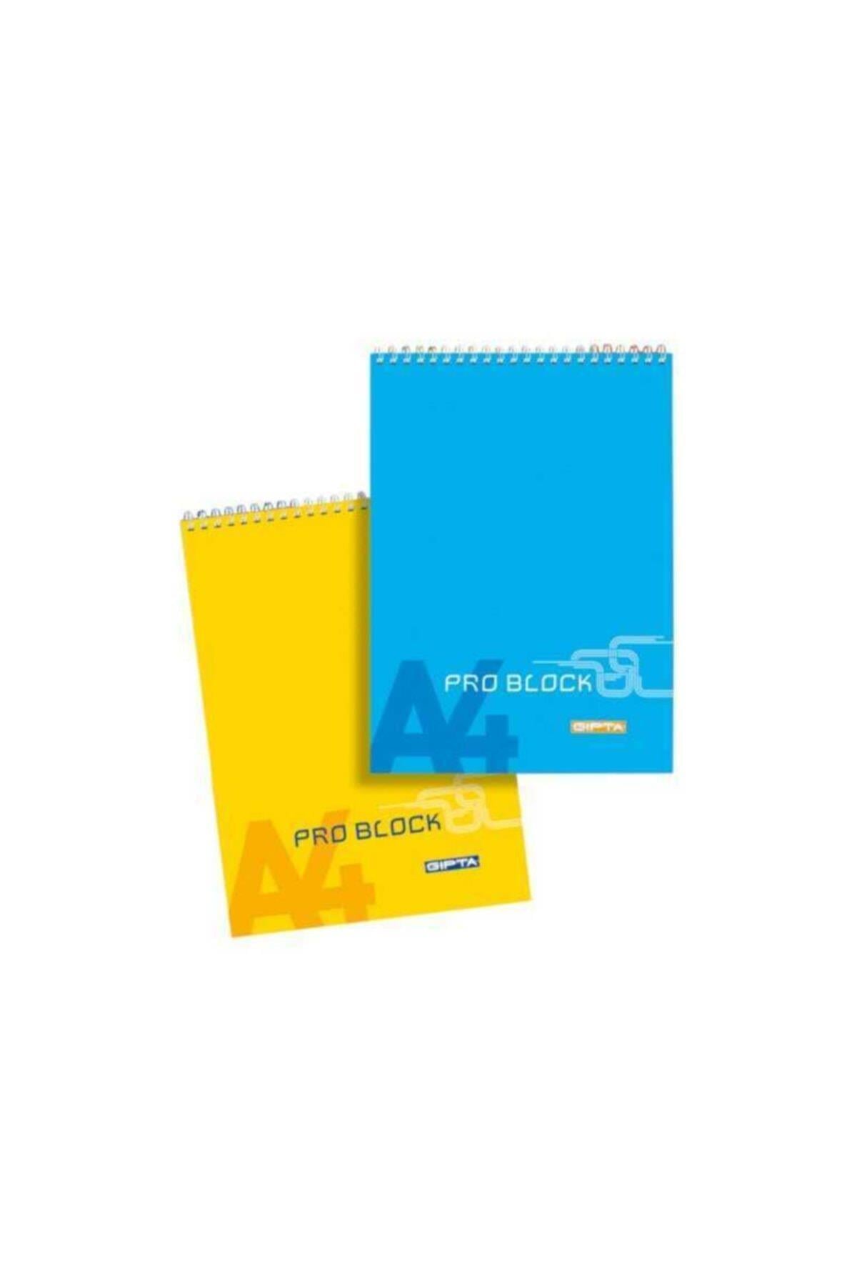 A4 Bloknot Pro-block Spiralli Karton Kapak Kareli 40 Yaprak 3-1398000-2181 (12 Li Paket)