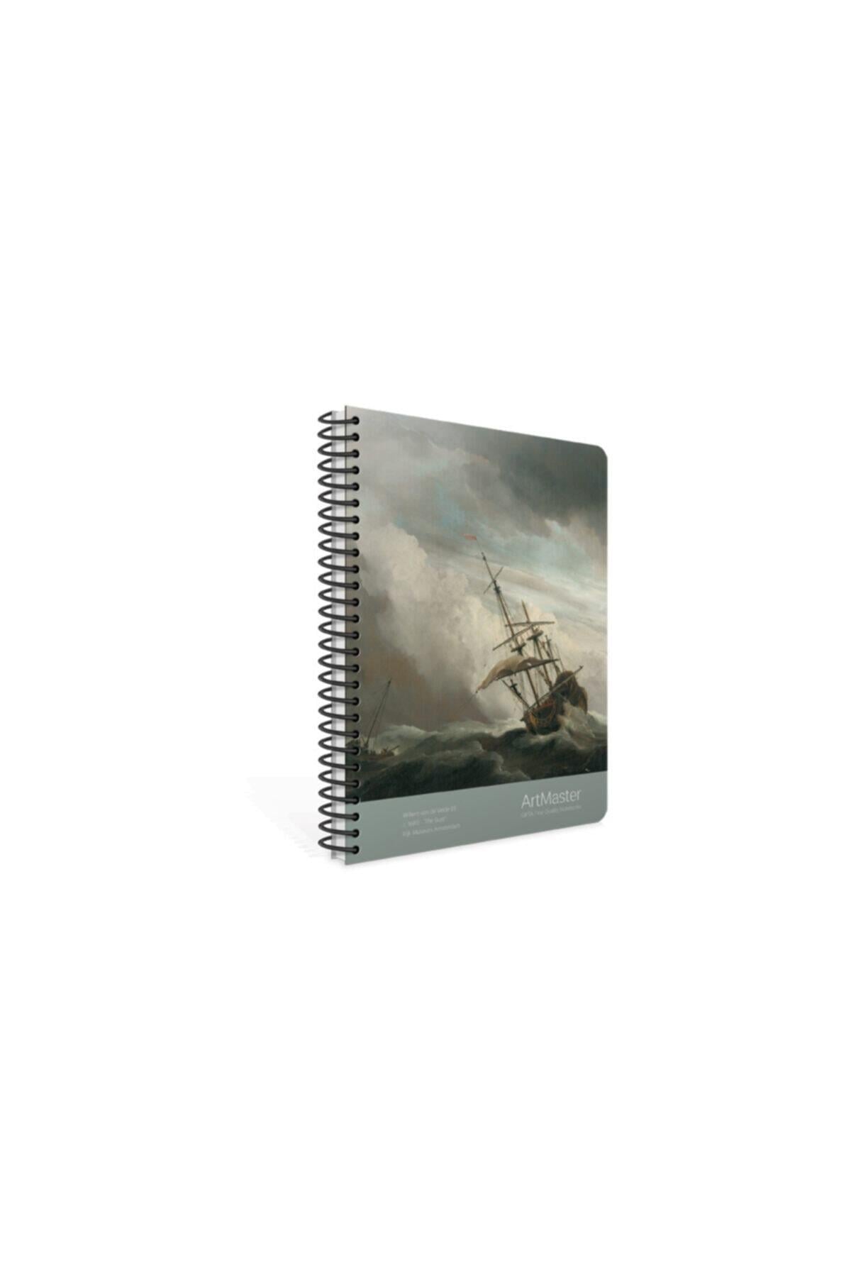 Art Master Spiralli Karton Kapak Defter 19x26cm 100 Yaprak Kareli (4 Lü Paket) 3661