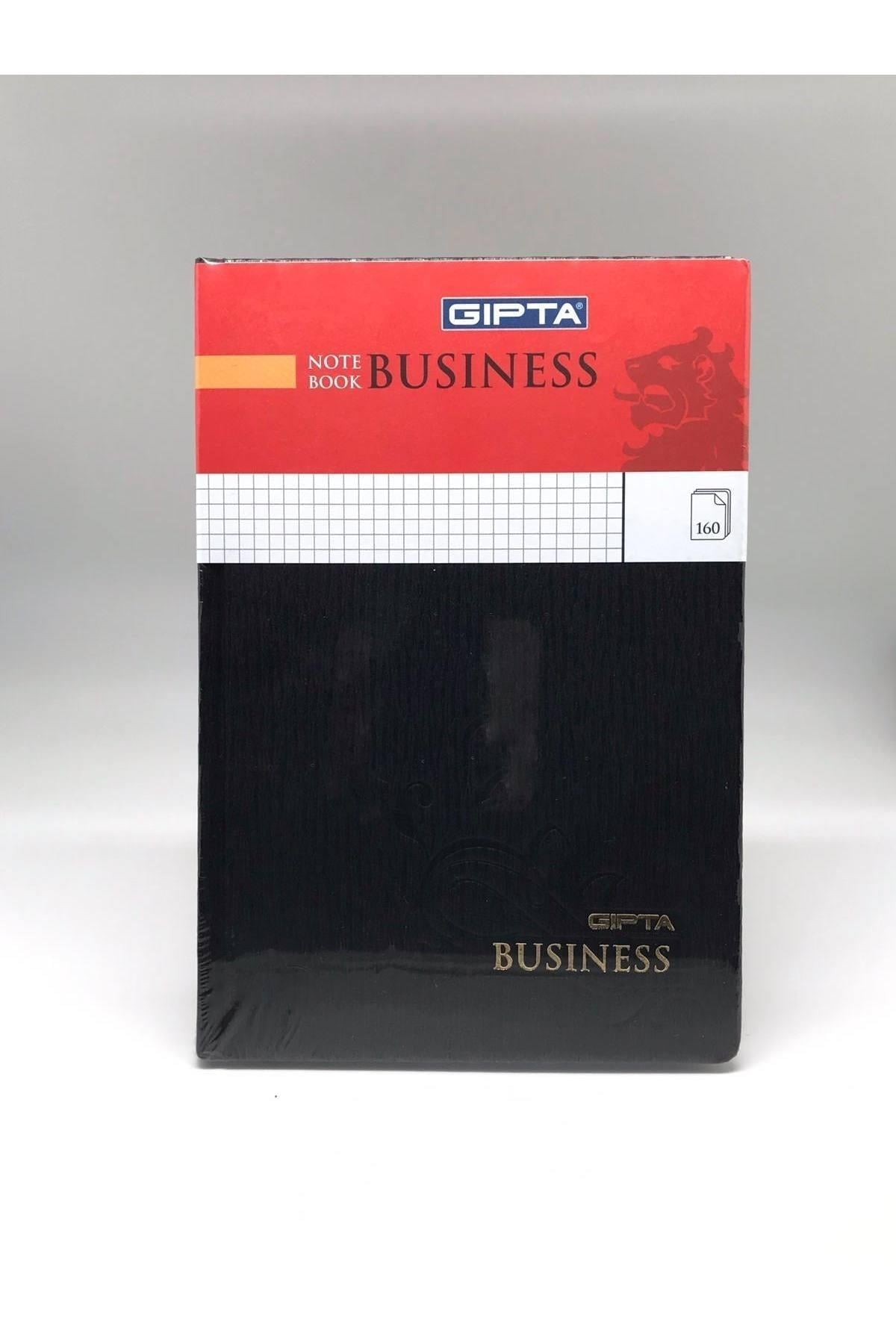 Busıness 17x24 160 Yaprak Kareli Sert Kapak Defter Siyah