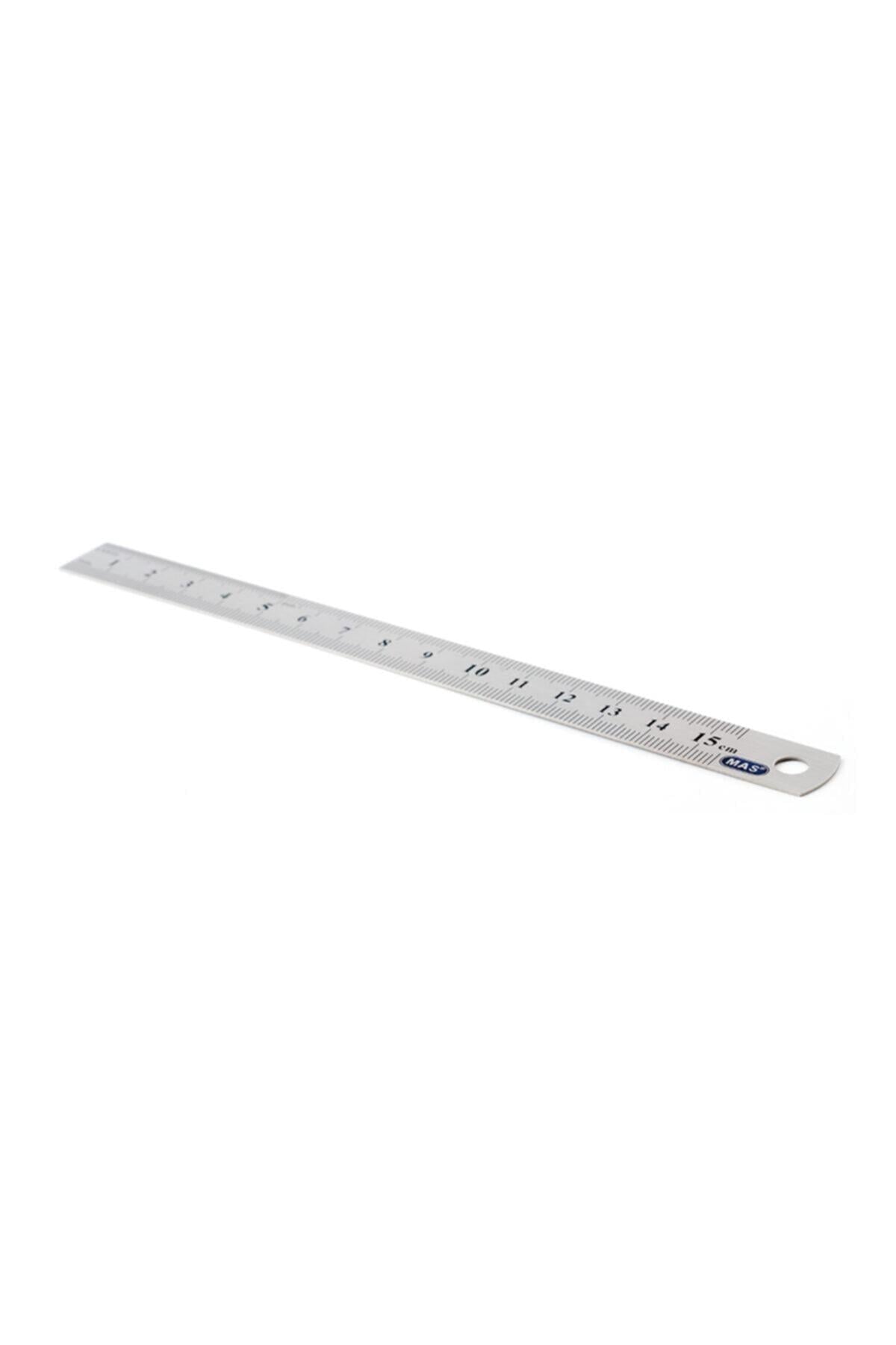 Çelik Cetvel 15 Cm (Rakamlar Pres Baskıdır)