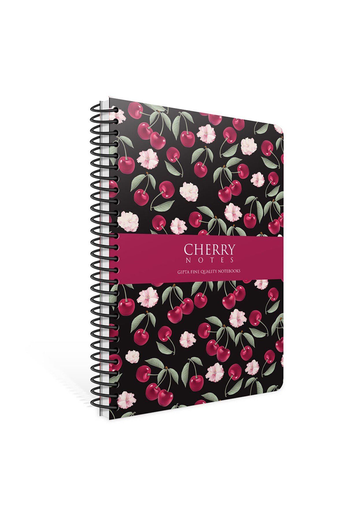 Cherry Spiralli Sert Kapak 17x24 120 Yaprak Çizgili Defter 6371