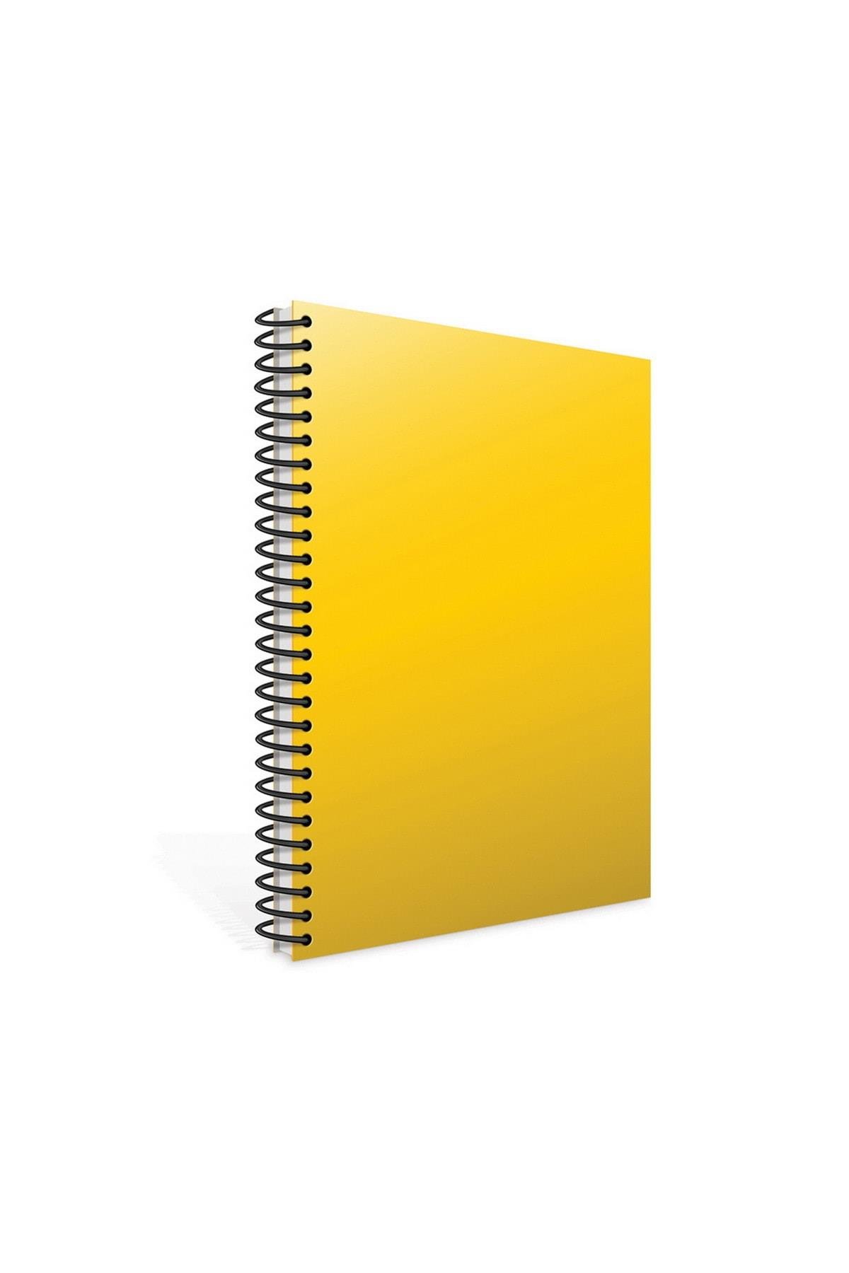 Chromo A4 200 Yaprak Plastik Kapak Spiralli Defter (1346) Kareli Sarı