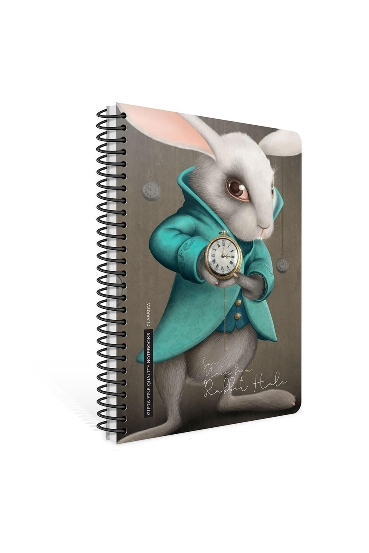 Classica Spiralli Sert Kapak 17x24 120 Yaprak Kareli Defter