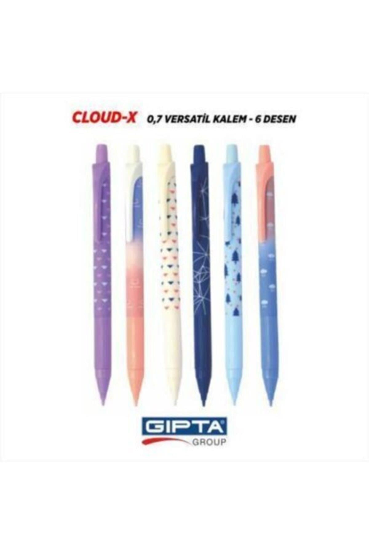 Cloud X 0.7 Uçlu Kalem (6 Adet ) Karışık Desen