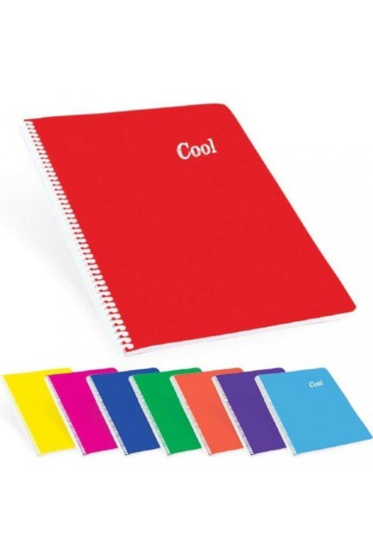 Cool 96 Yp. Çizgili A5 Plastik Kapak Spiralli Defter