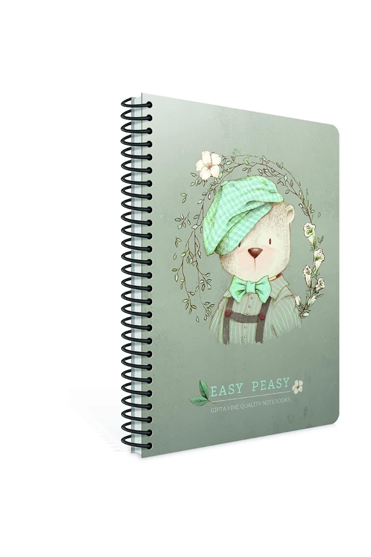 EASY NOTES SPİRALLİ KARTON KAPAK DEFTER A4 100YP. KARELİ