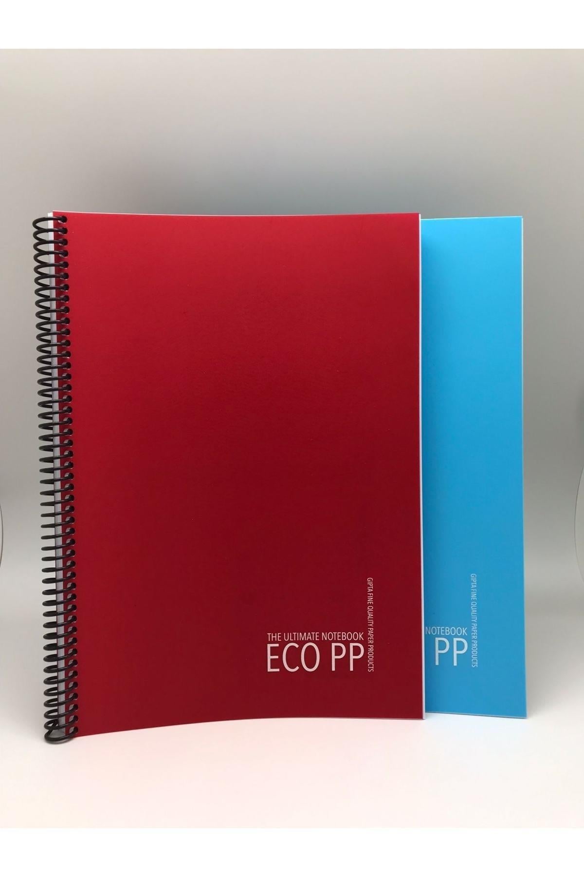 Eko Pp Spiralli Pp Kapak Defter A4 80 Yaprak Kareli 2'li