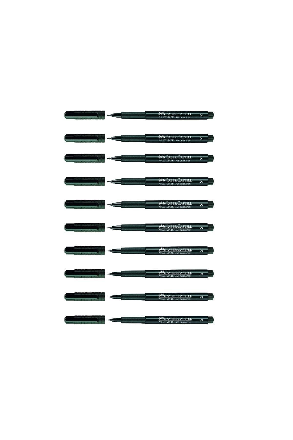 F.C. Multimark 1523 Permanent Asetat Kalemi 0.4 Mm (s) Siyah 10'lu Paket