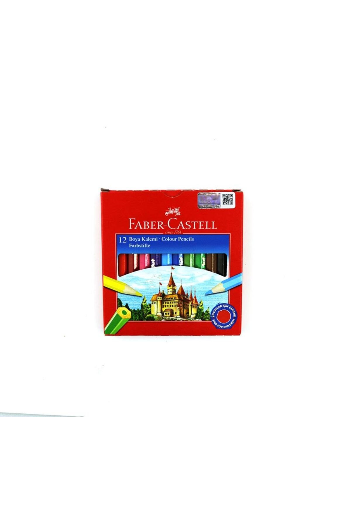 Faber 12 Renk Kuru Boya Kalemi Yarım Boy 116412