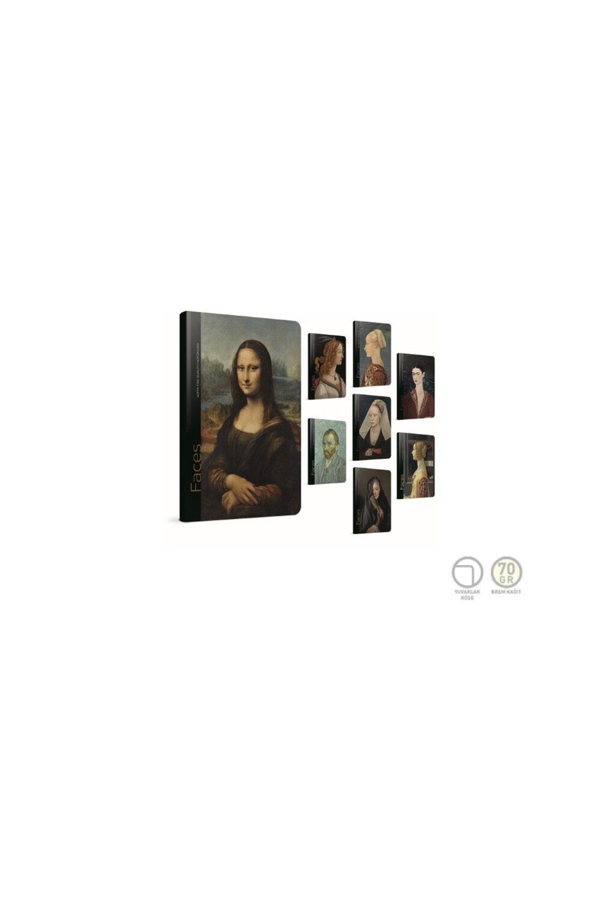 Faces Ip Dikişli Sert Kapak Not Defteri 13x21cm 120 Yaprak Çizgili Stand (20 Li Paket) 5605