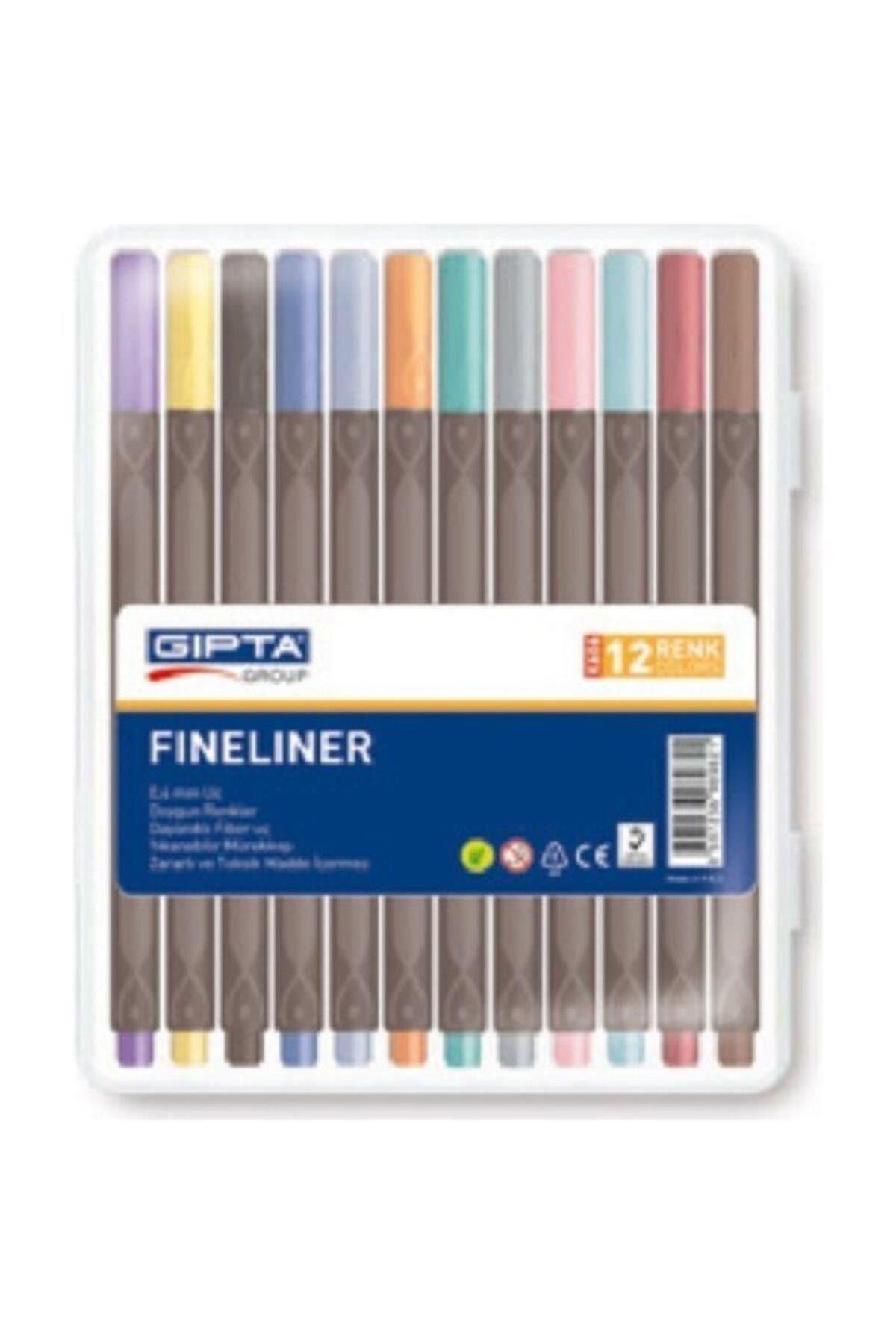 Fineliner Keçe Uç Kalem 0.4 Mm Üçgen 12 Renk 4-k606000-5001