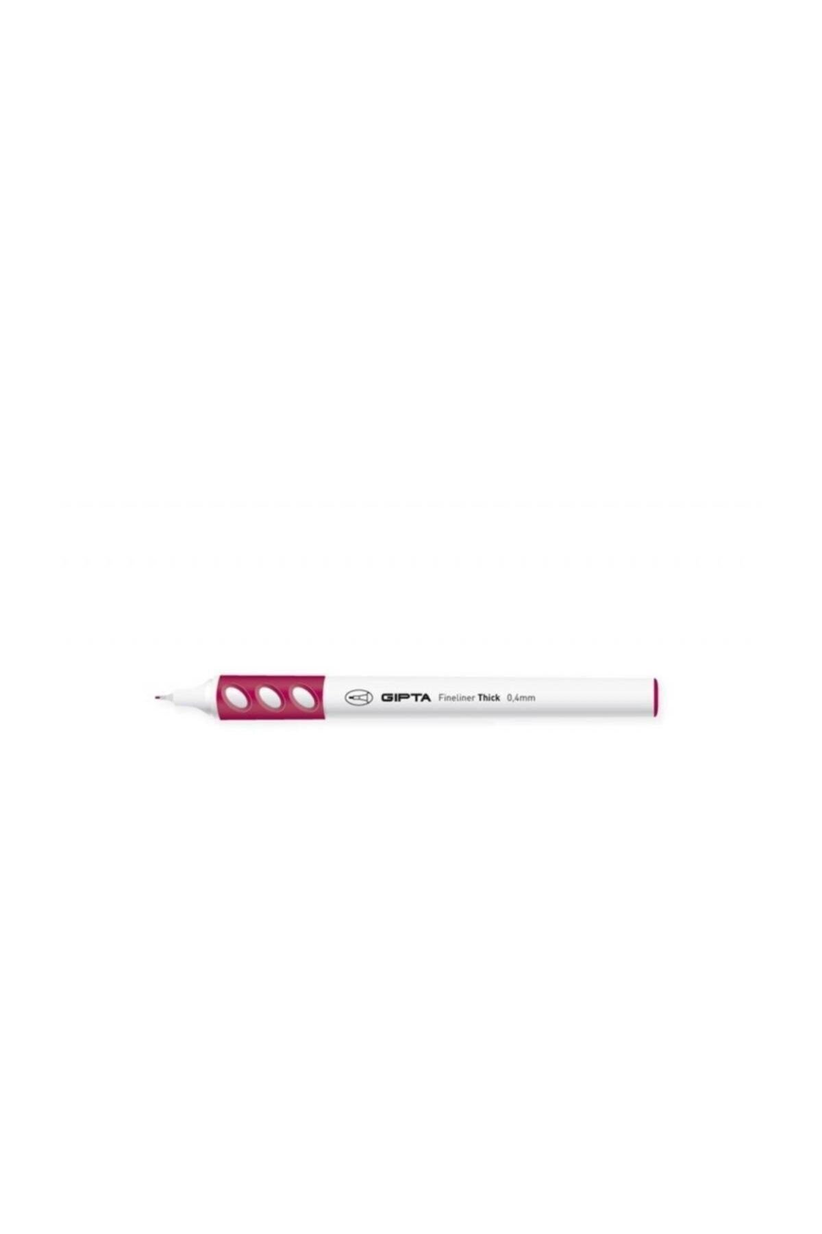 Fineliner Thick 0,4 Mm Keçe Uçlu Kalem Bordo