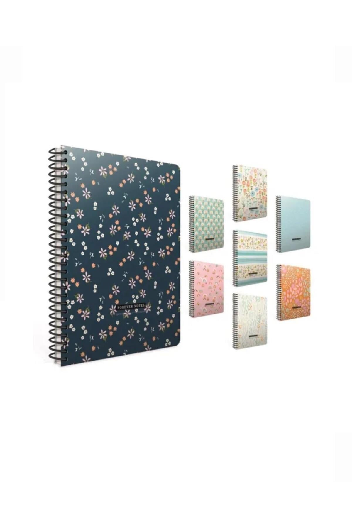 Forever Spiralli Karton Kapak Defter A4 100 Yaprak Kareli