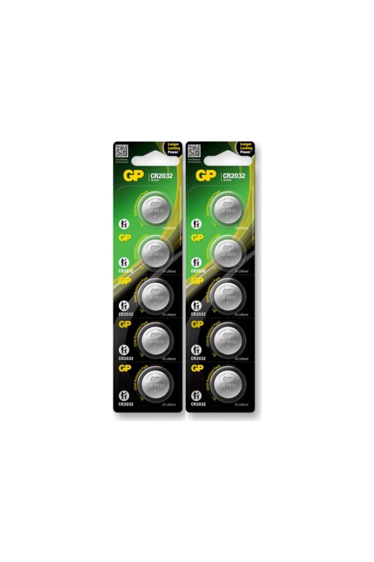 Gp 10 Adet Cr 2032 3v Düğme Pil