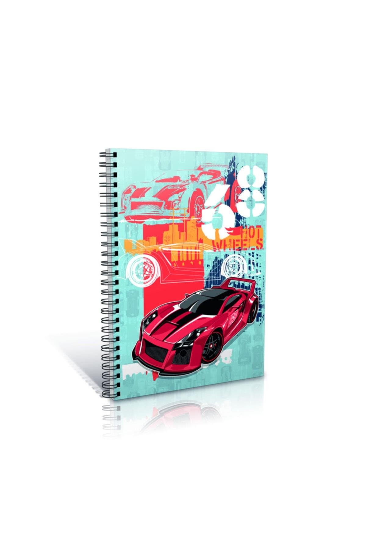 Hot Wheels Spiralli A6 Karton Kapak Defter