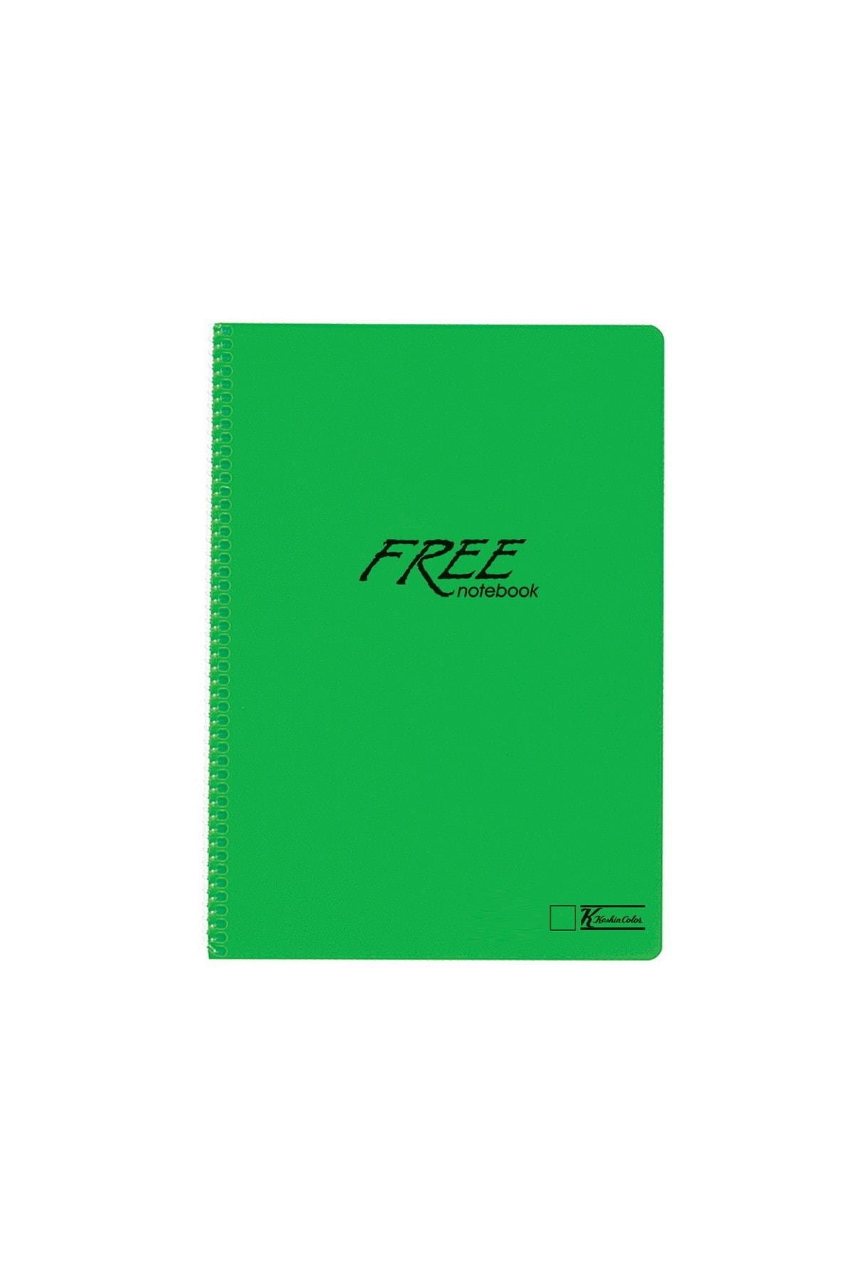 K. Color Free A4 60 Yaprak Çizgili Plastik Kapak Spiralli Defter