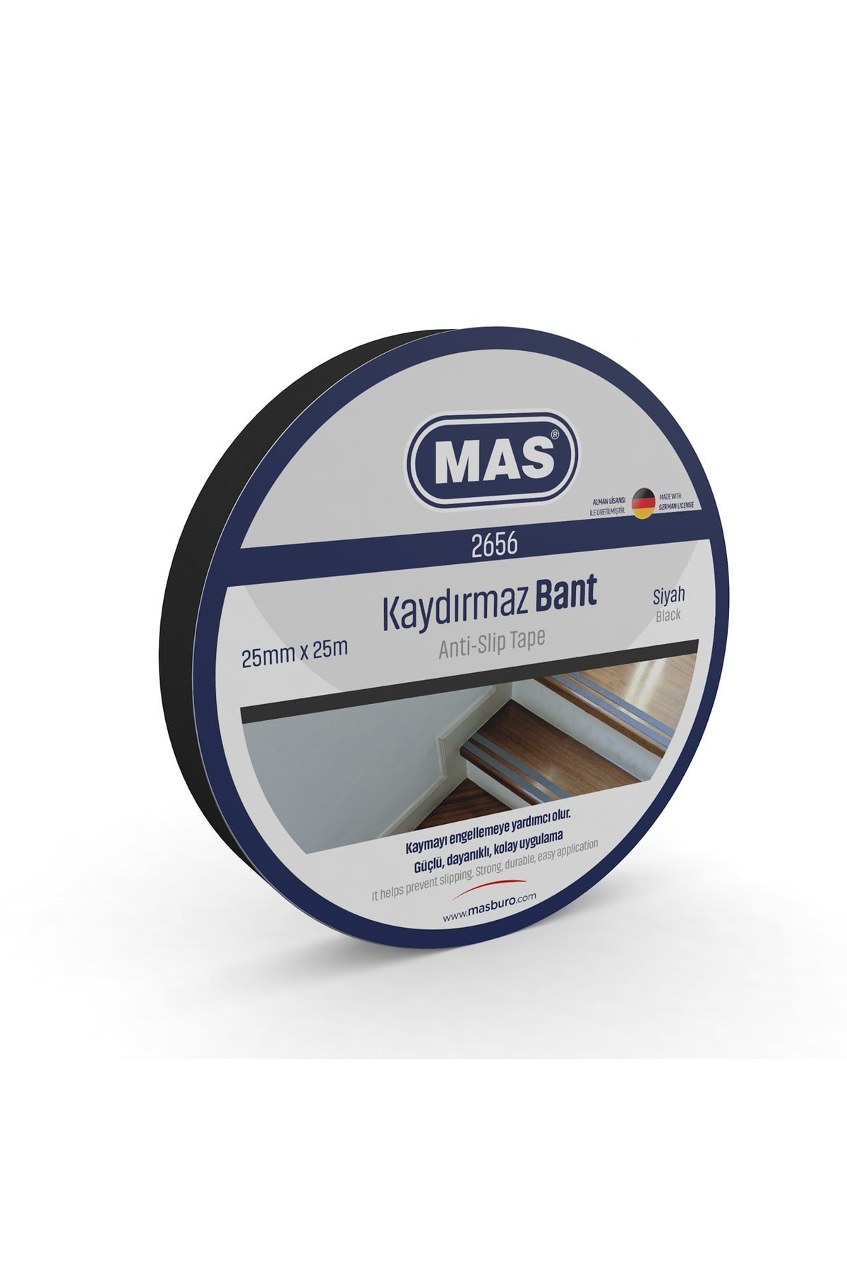 Kaydırmaz Bant 25 Mm X25 M Siyah 2656