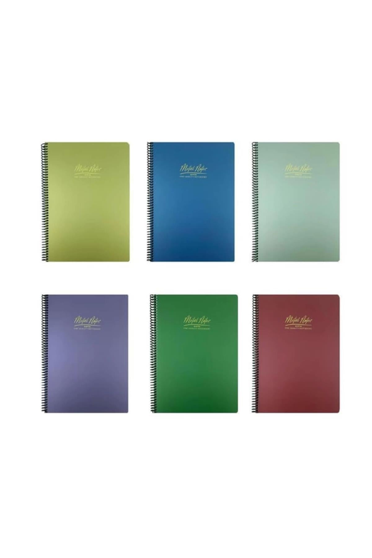 Metal Notes Spiralli Pp Kapak A4 80yp. Kareli Defter