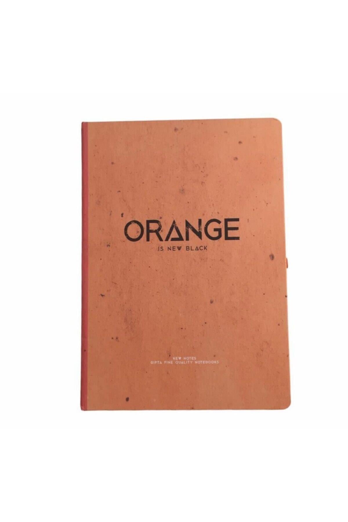 New Notes Orange Is New Black Ciltli Sert Kapak 120 Yaprak 17x24 Çizgili Defter