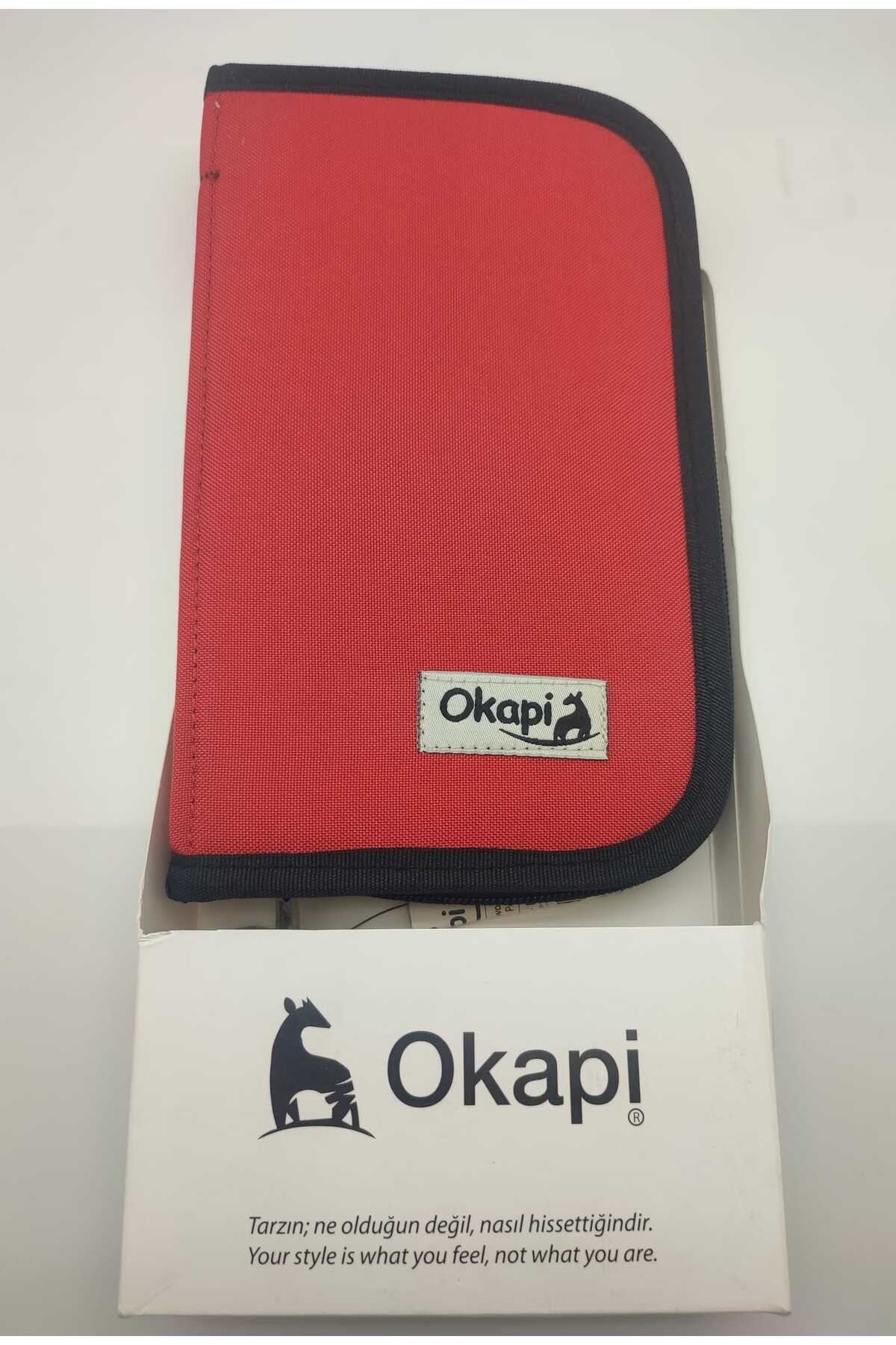 (OKP-123/R) KALEM ÇANTASI KIRMIZI