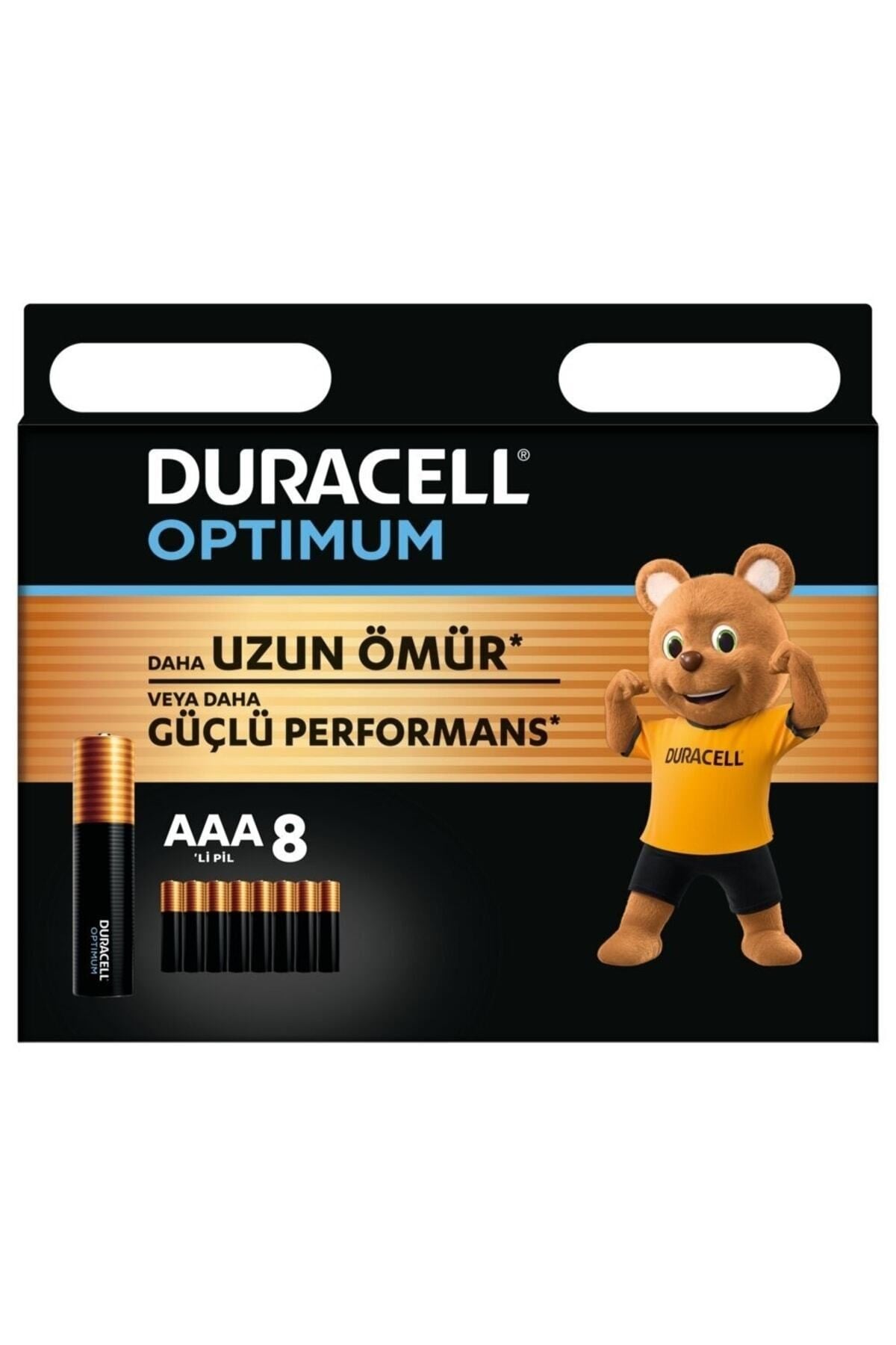 Optimum AAA Alkalin İnce Kalem Pil (8’li paket) 1,5V, LR6 MX1500