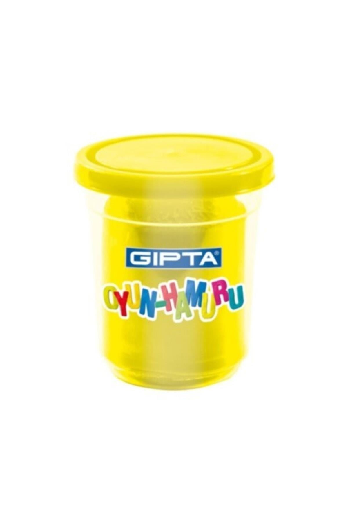 Oyun Hamuru 120 Gram Tek Renk Sarı (12 Li Paket) K8301