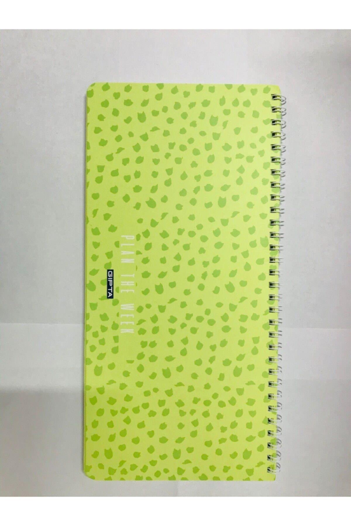 Plan The Week Spiralli Haftalık Planlayıcı Yeşil