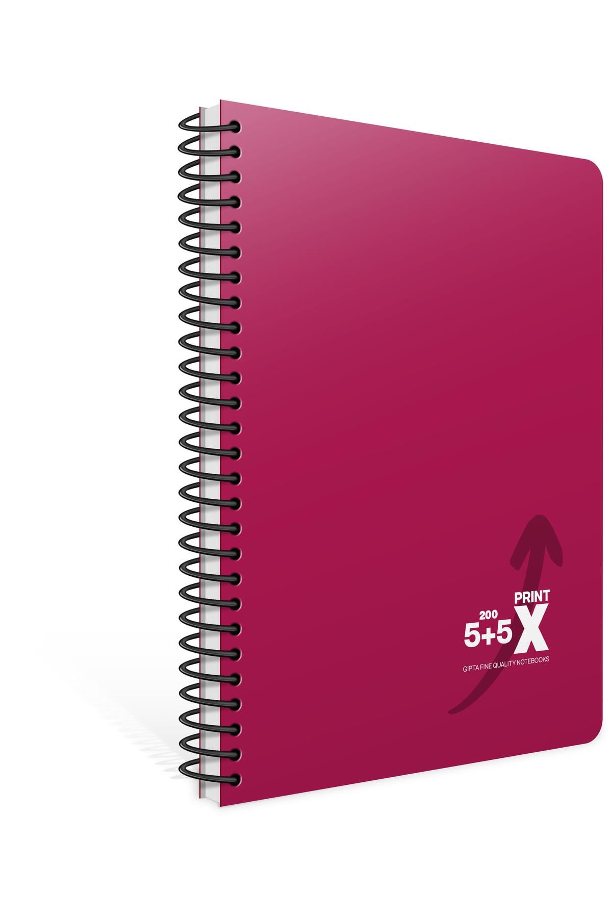 Prınt-x  Spiralli  Seperatörlü  Pp Kapak Defter 17x24 160 Yaprak 4+1  4(Kareli)+1(1 Çizgili)